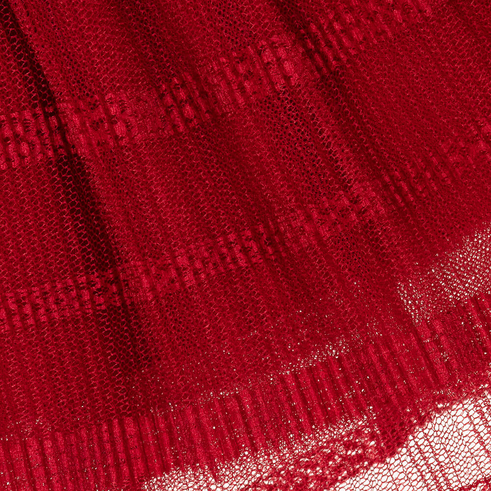 مايورال-تنورة تول ودانتيل لون أحمر | Childrensalon Outlet