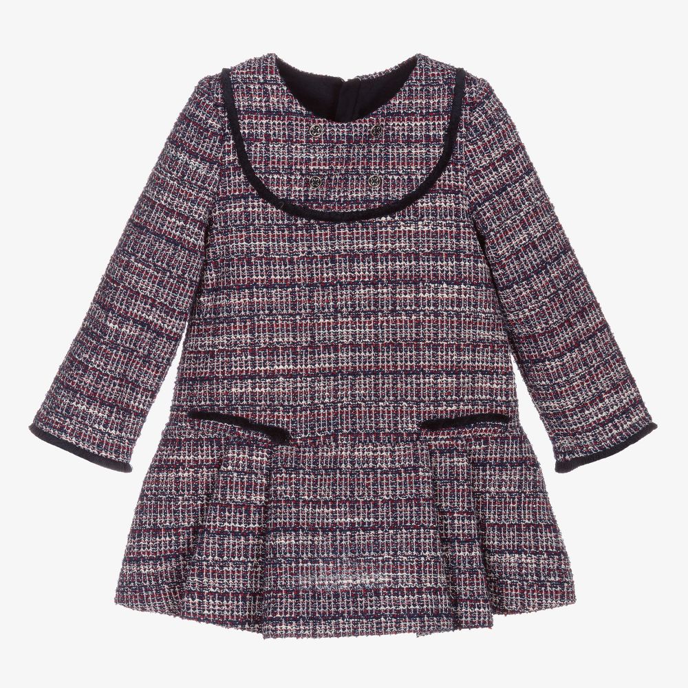 Mayoral - Robe rouge en tweed Fille | Childrensalon