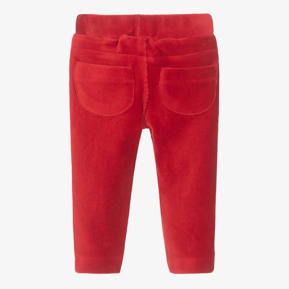 Red deals velour pants