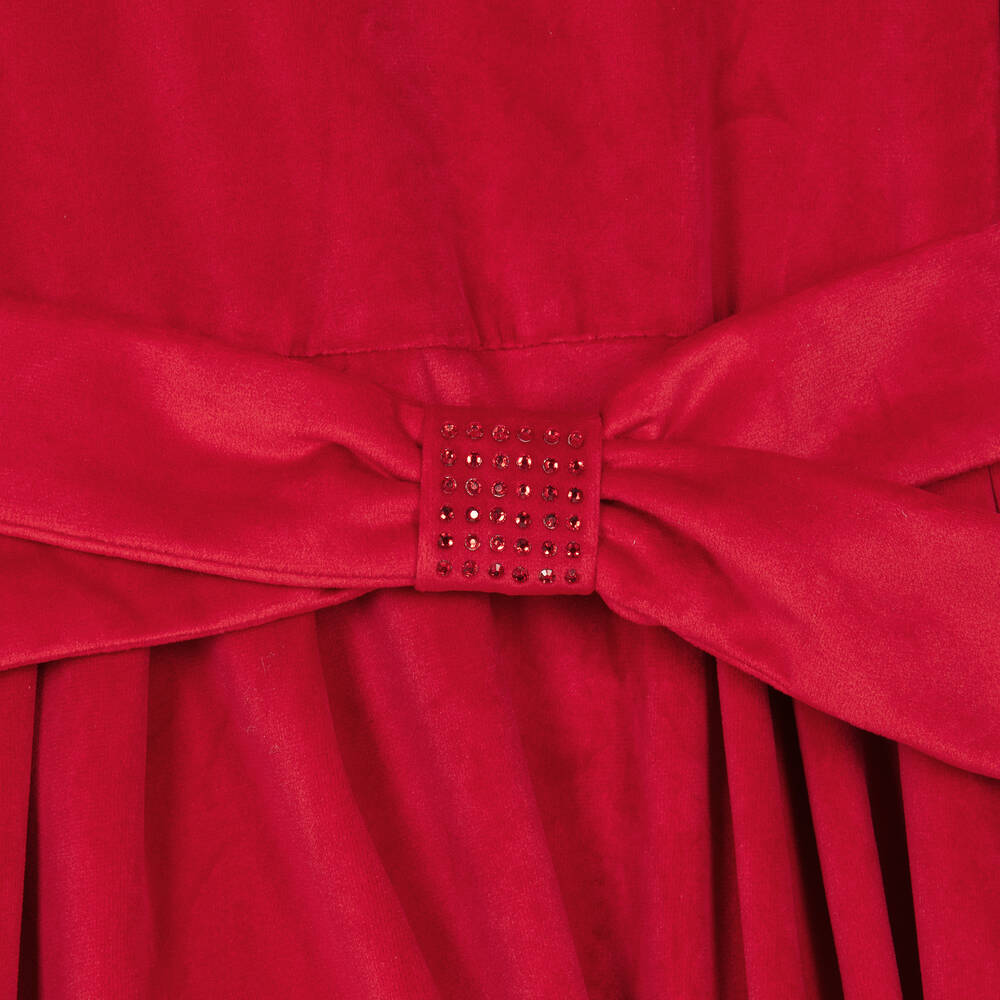 Mayoral red outlet velvet dress