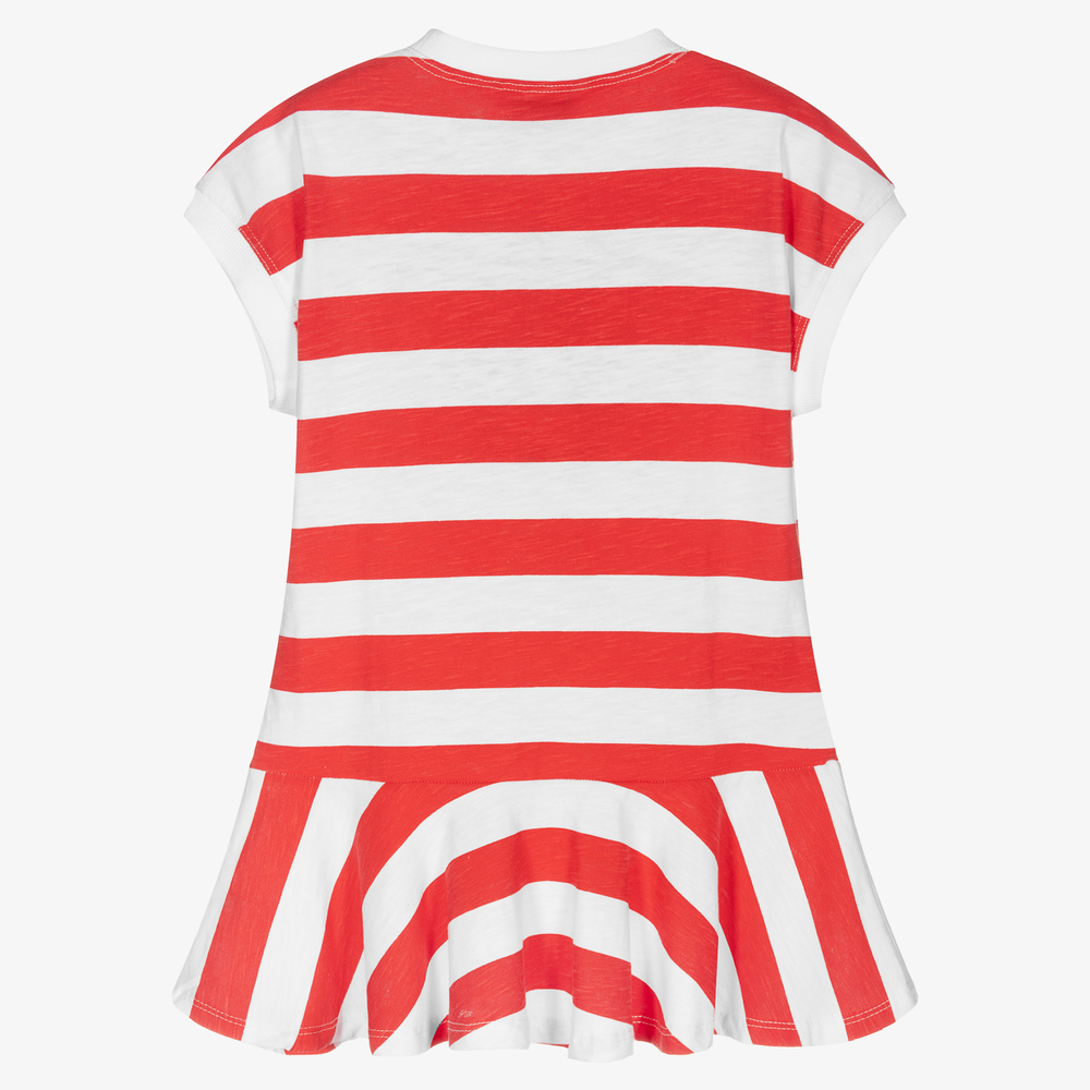 Mayoral-Бело-красное платье для девочек | Childrensalon Outlet