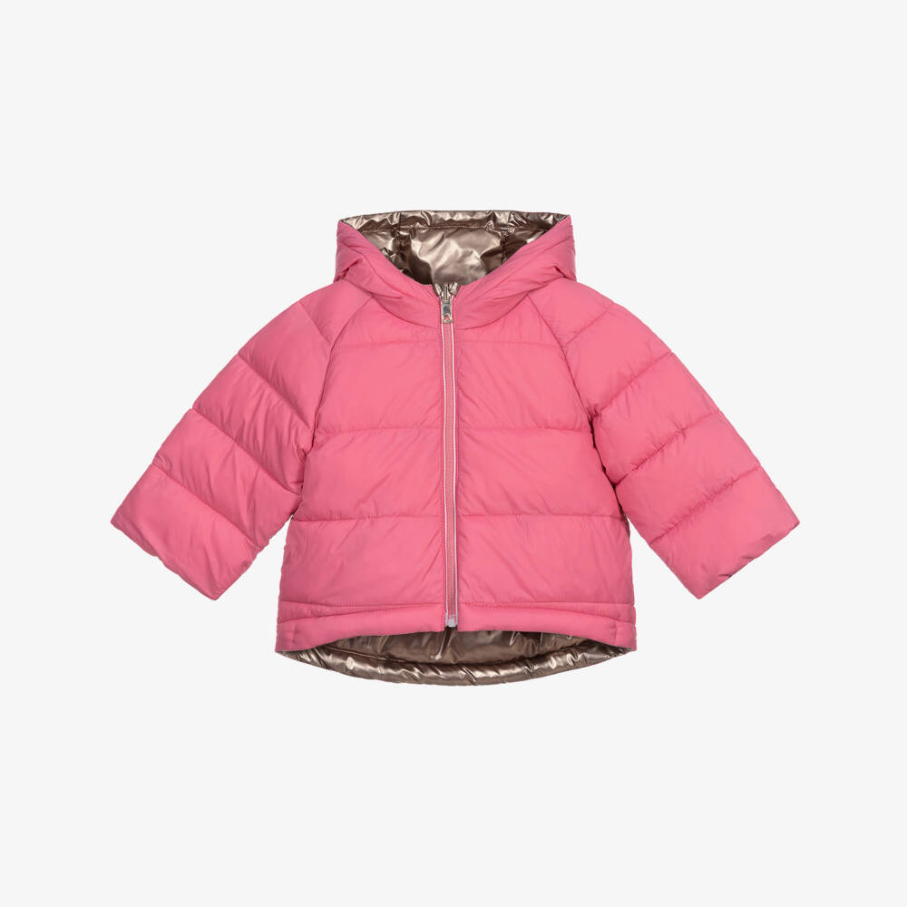 Mayoral- Girls Reversible Puffer Coat | Childrensalon Outlet