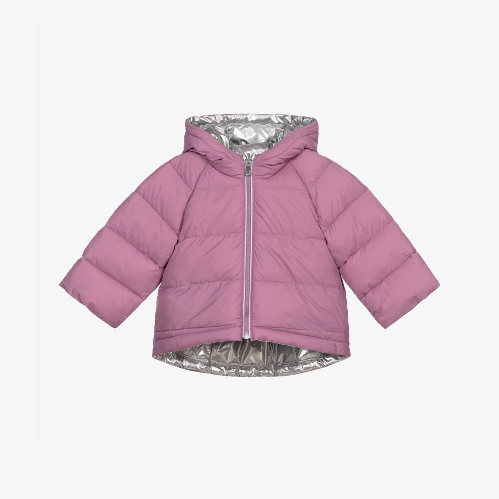 Mayoral-Girls Reversible Puffer Coat | Childrensalon Outlet