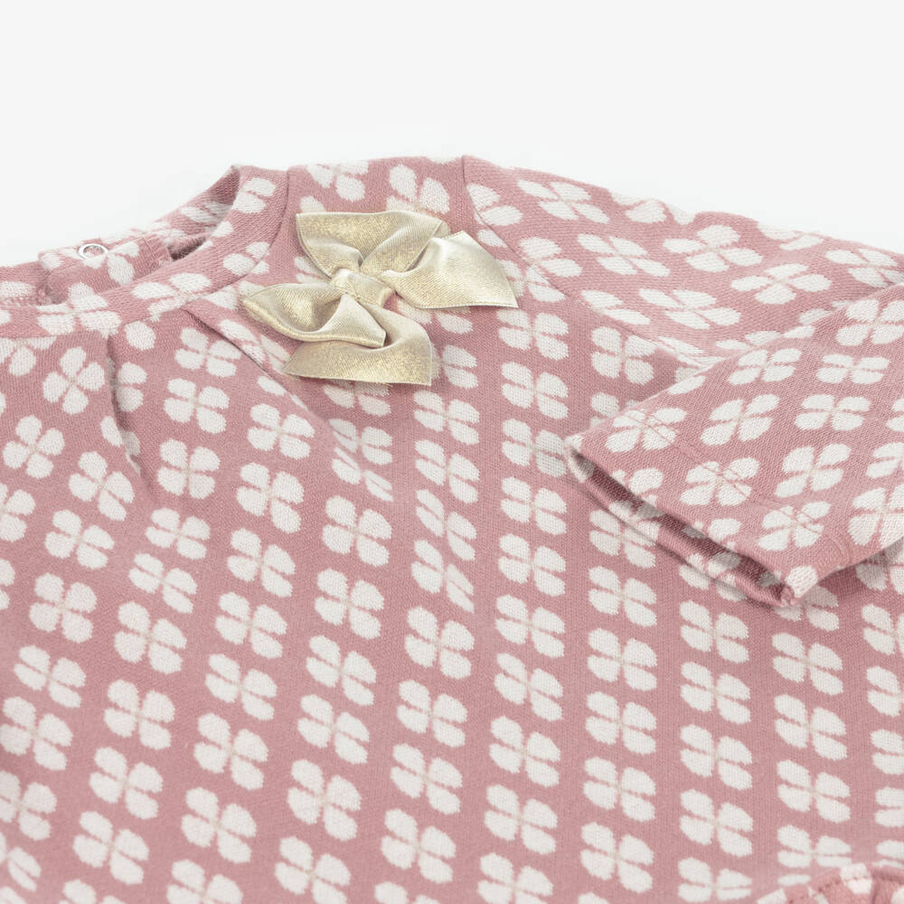 Mayoral-Girls Rose Jersey Floral Frock | Childrensalon Outlet