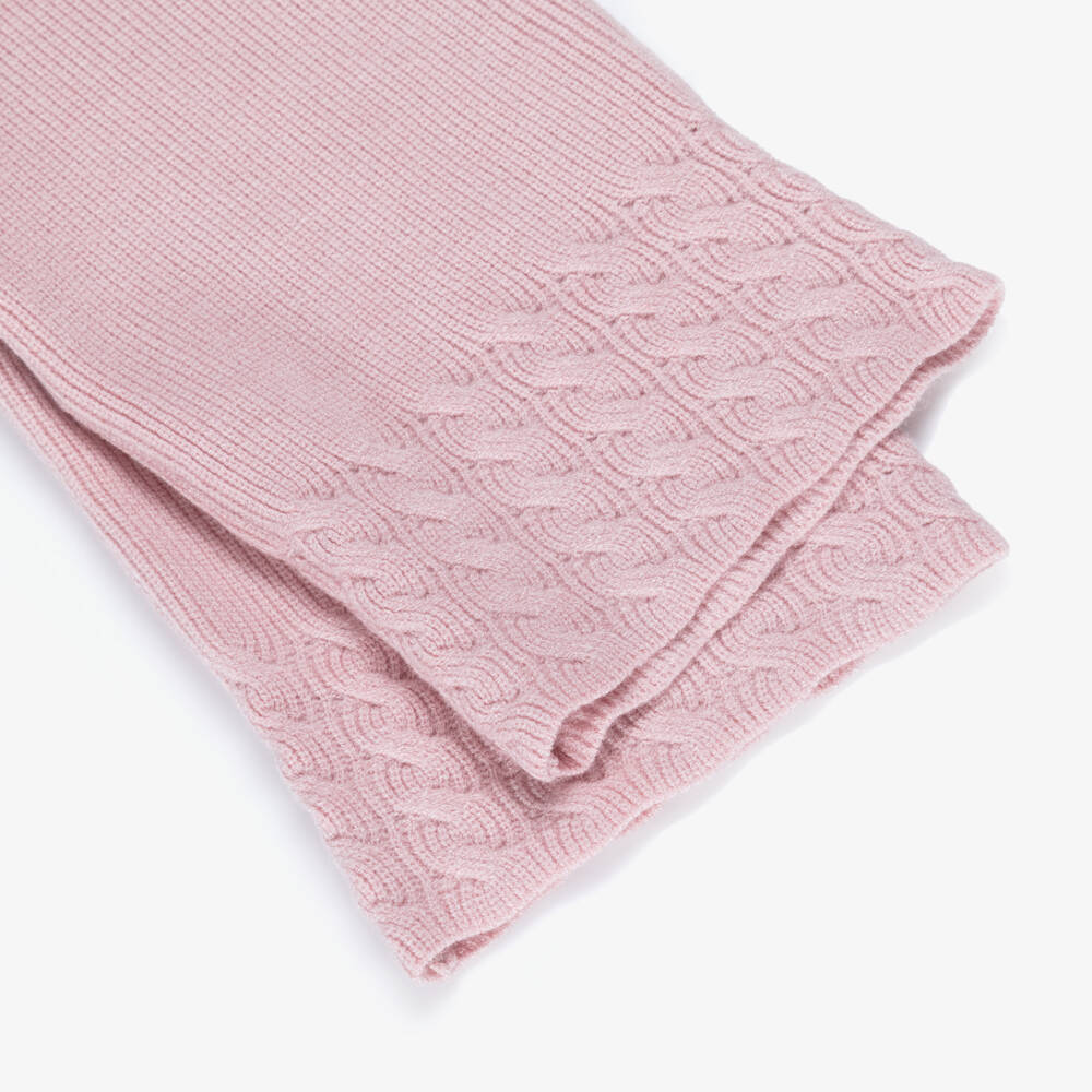 Mayoral-Girls Rose Pink Knitted Trouser Set | Childrensalon Outlet