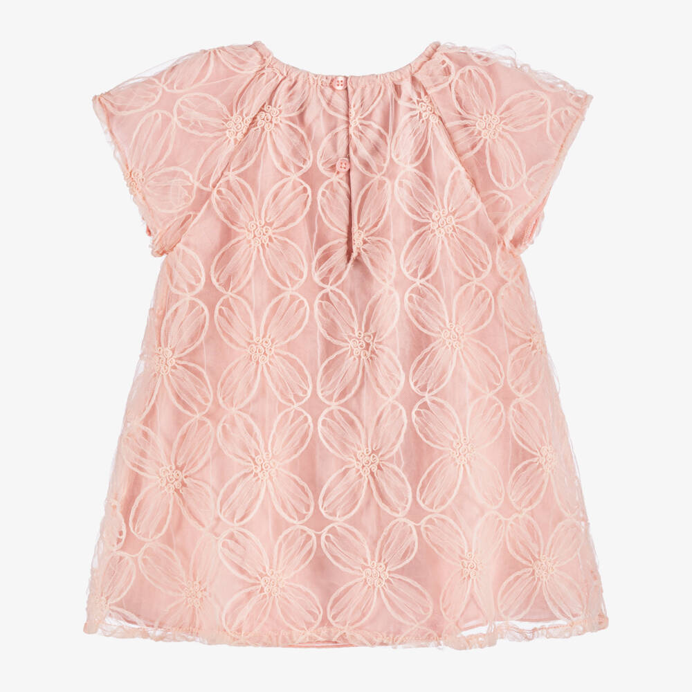 Mayoral-Girls Rosy Blossom Tulle Gown | Childrensalon Outlet