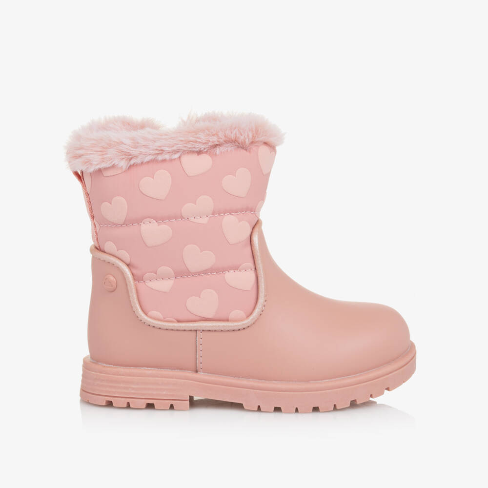 Mayoral-Зимние сапоги с розовым сердцем для девочек | Childrensalon Outlet