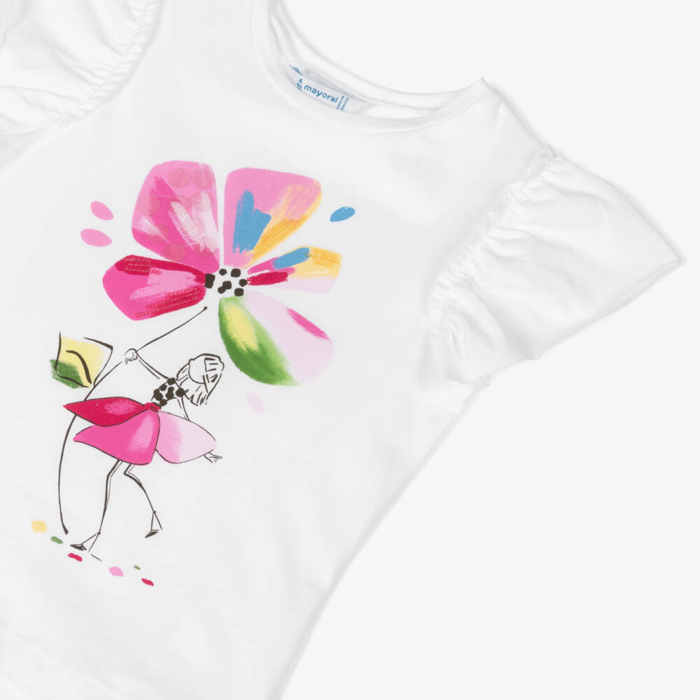 Mayoral-Girls Rosy Knit Legging Ensemble | Childrensalon Outlet