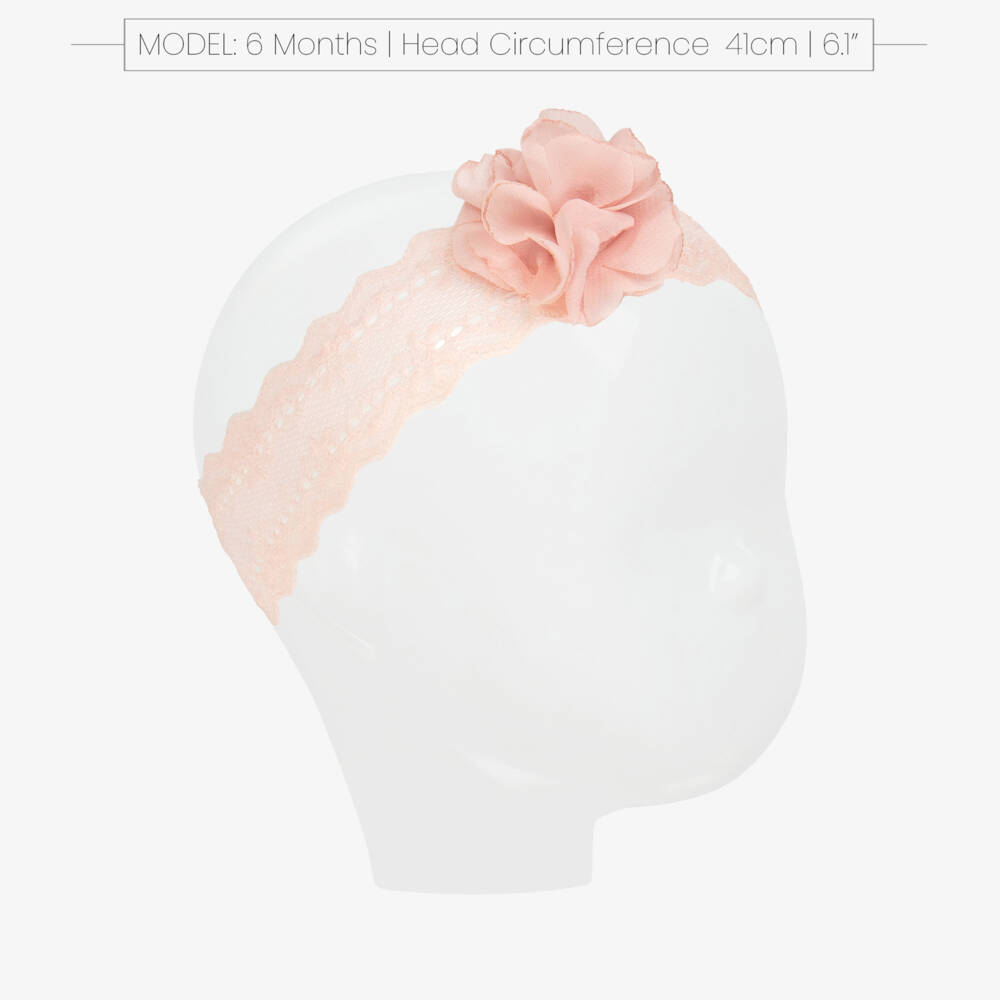 Mayoral Newborn-Girls Rosy Lace Sock & Headband Duo | Childrensalon Outlet