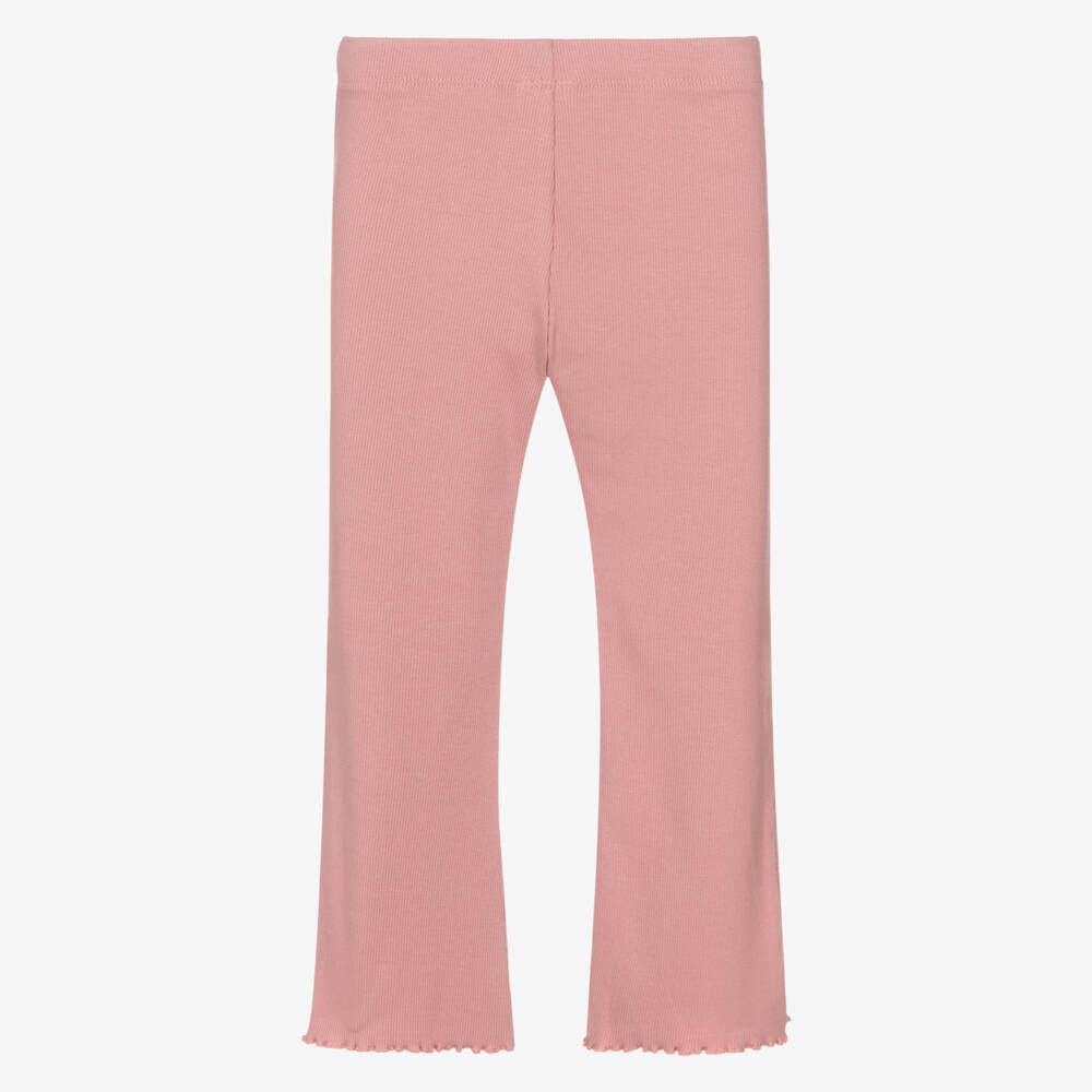 Mayoral-Girls Rosy Ribbed Cotton Trousers | Childrensalon Outlet