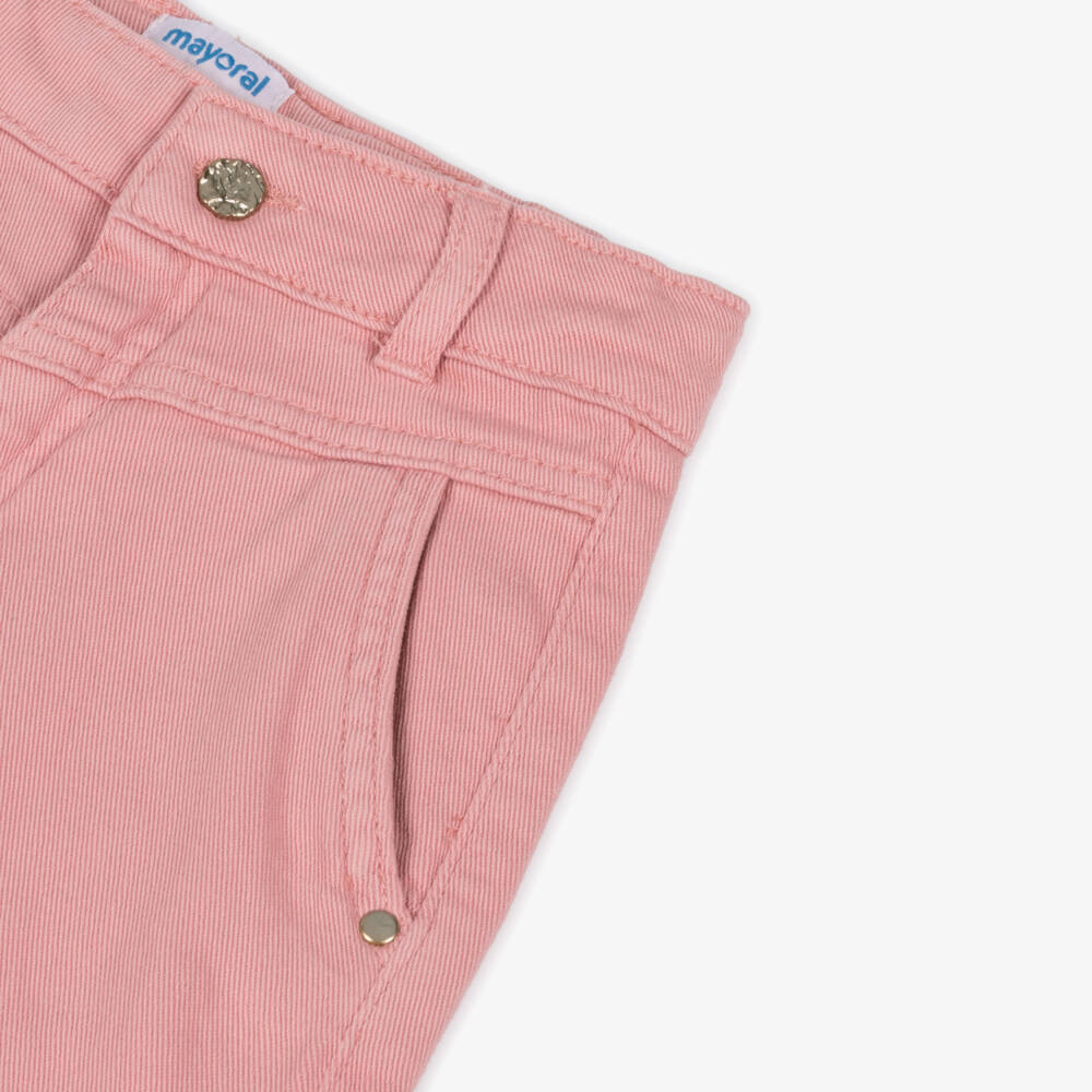 Mayoral-Джинсы с широкими штанинами розовые для девочек | Childrensalon Outlet
