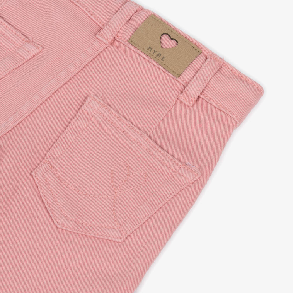 Mayoral-Джинсы с широкими штанинами розовые для девочек | Childrensalon Outlet