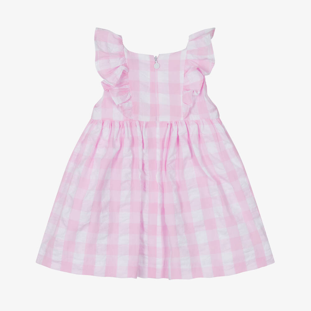 Mayoral-Girls Ruffled Pink Gingham Delight | Childrensalon Outlet