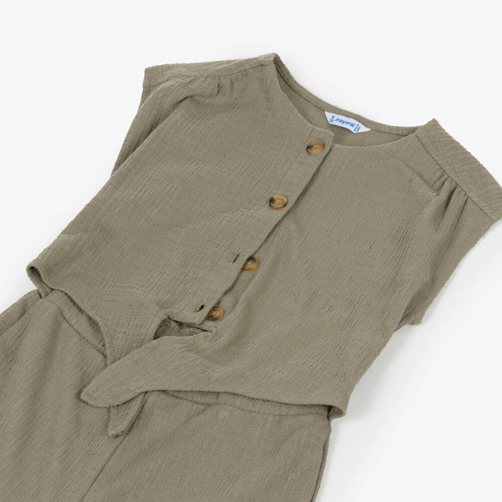 Mayoral-جمبسوت محبوك أخضر حكيم للبنات | Childrensalon Outlet