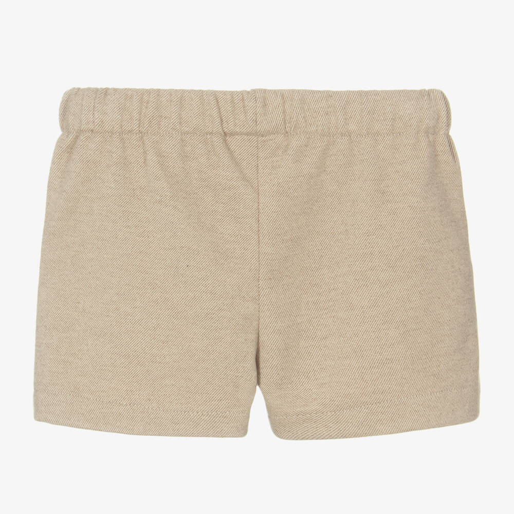Mayoral-Girls Sand Pleated Shorts | Childrensalon Outlet