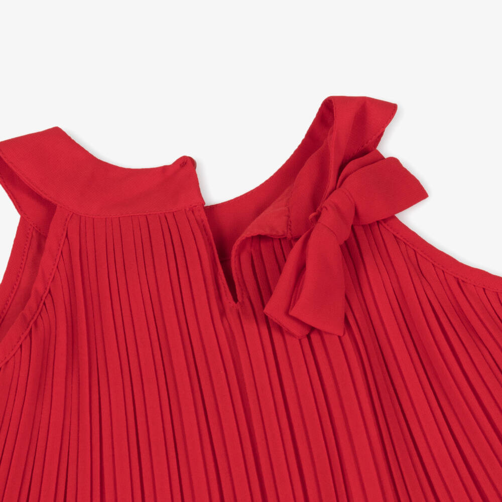 Mayoral-Girls Scarlet Chiffon Ruffle Gown | Childrensalon Outlet