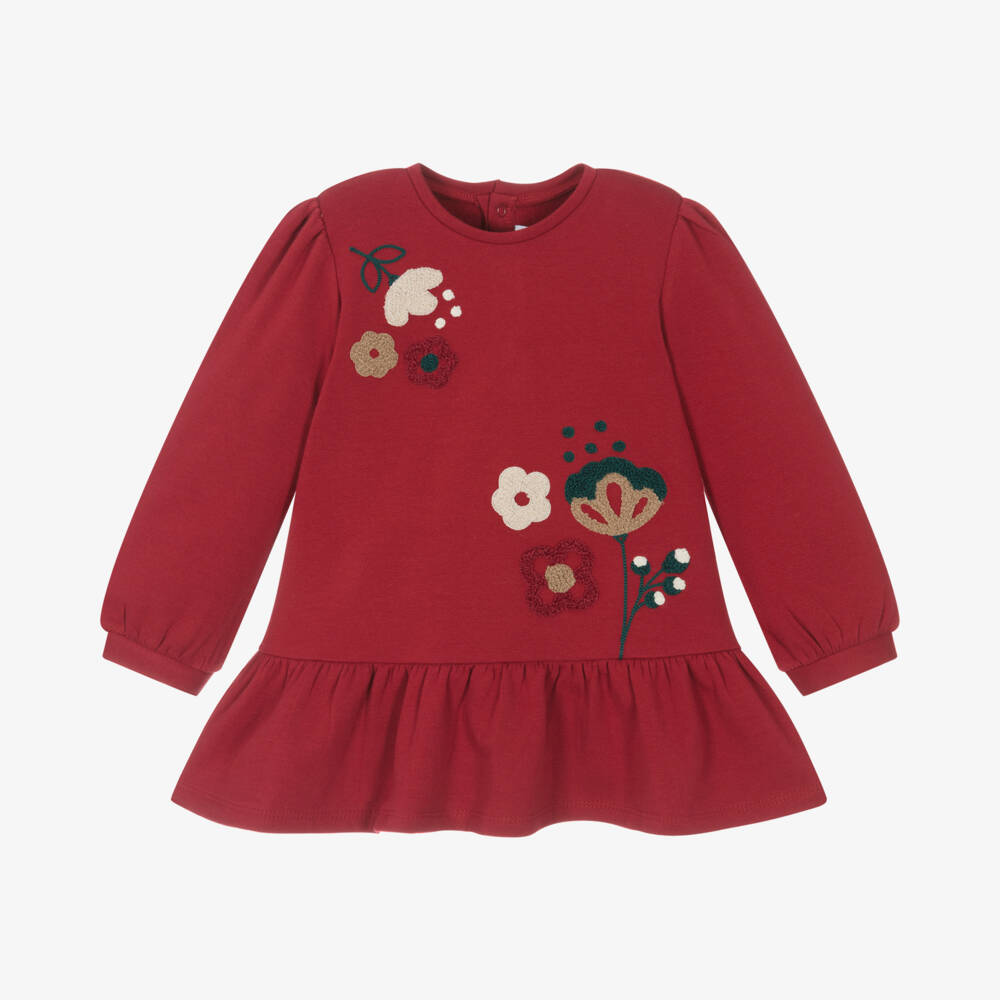 Mayoral-Girls Scarlet Floral Jersey Dress | Childrensalon Outlet