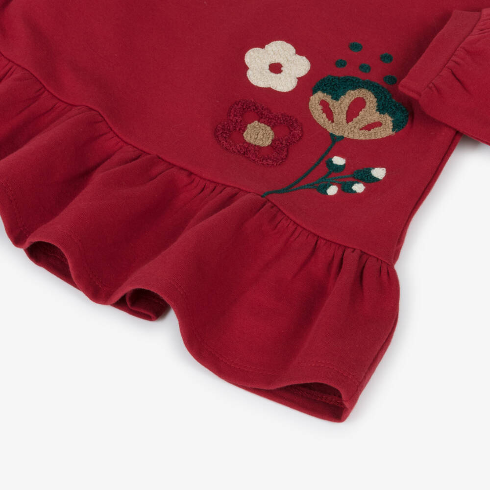 Mayoral-Girls Scarlet Floral Jersey Dress | Childrensalon Outlet
