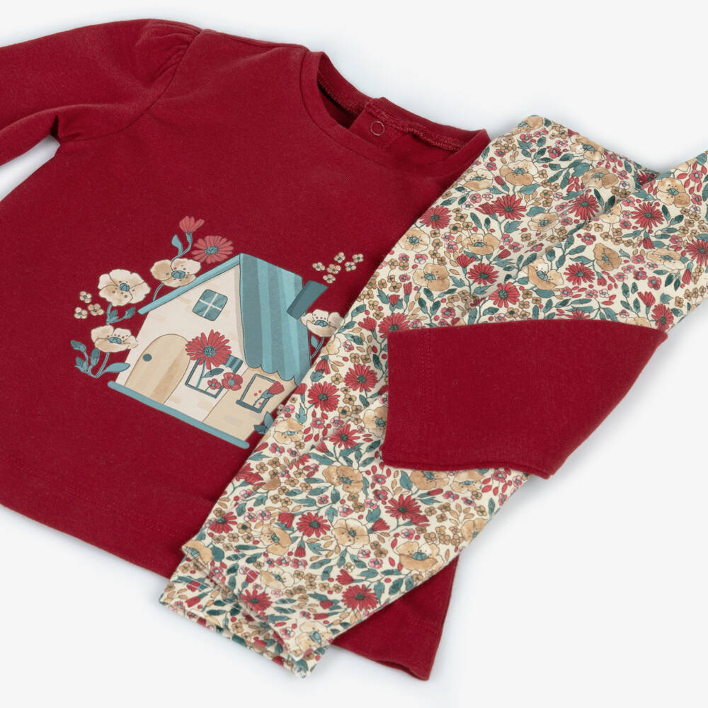 Mayoral-Girls Scarlet Floral Outfit Set | Childrensalon Outlet