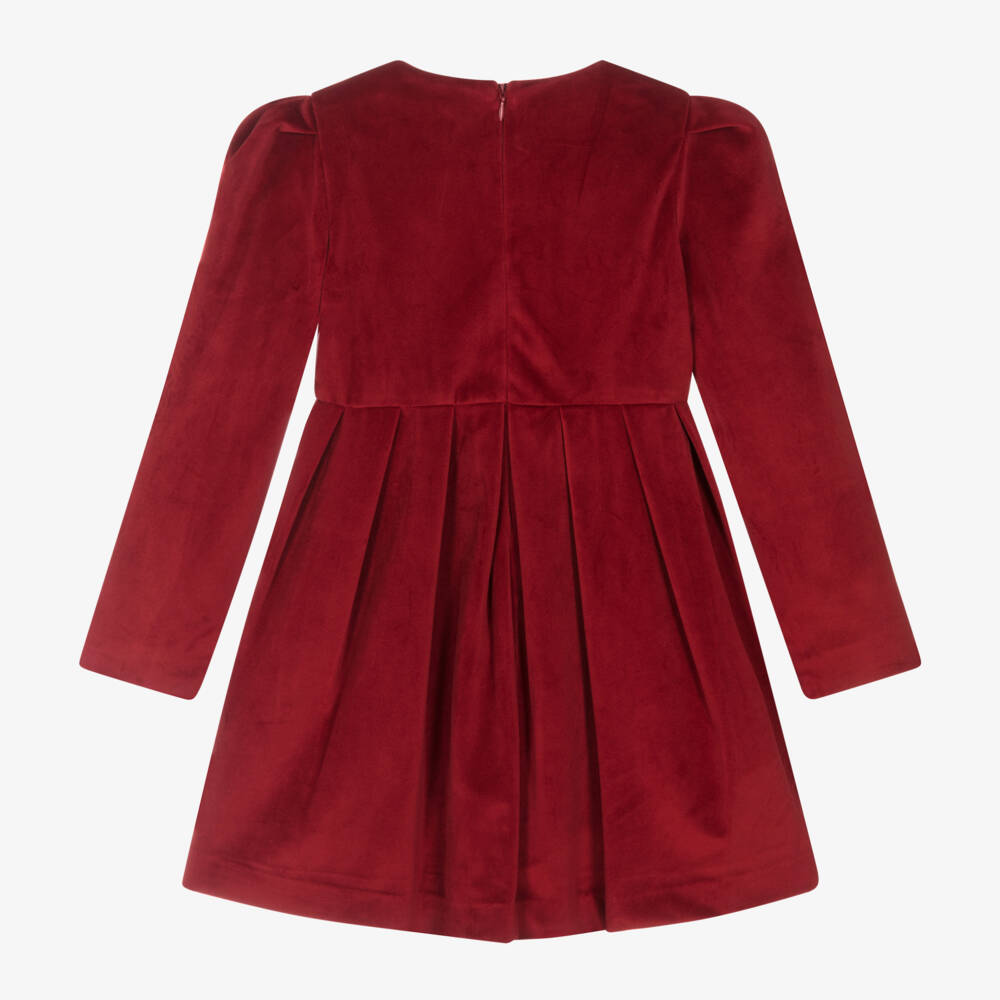 Mayoral-Girls Scarlet Velour Gown | Childrensalon Outlet