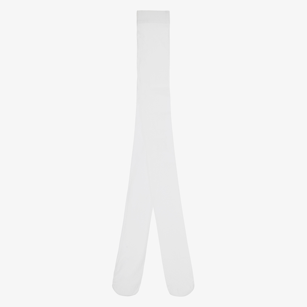 Mayoral - Weiße, transparente Strumpfhose (M) | Childrensalon