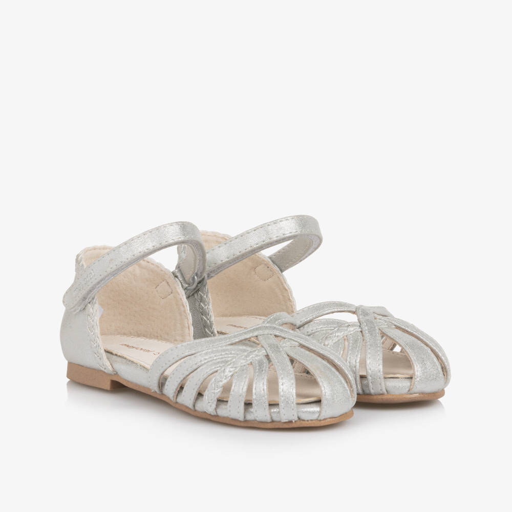 Mayoral-Girls Shimmer Faux Leather Sandals | Childrensalon Outlet