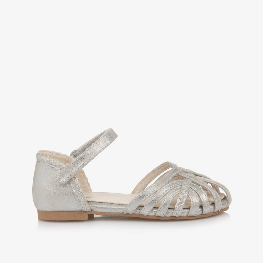Mayoral-Girls Shimmer Faux Leather Sandals | Childrensalon Outlet