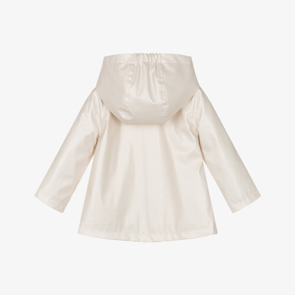 Mayoral-Girls Shimmering Ivory Rain Protector | Childrensalon Outlet