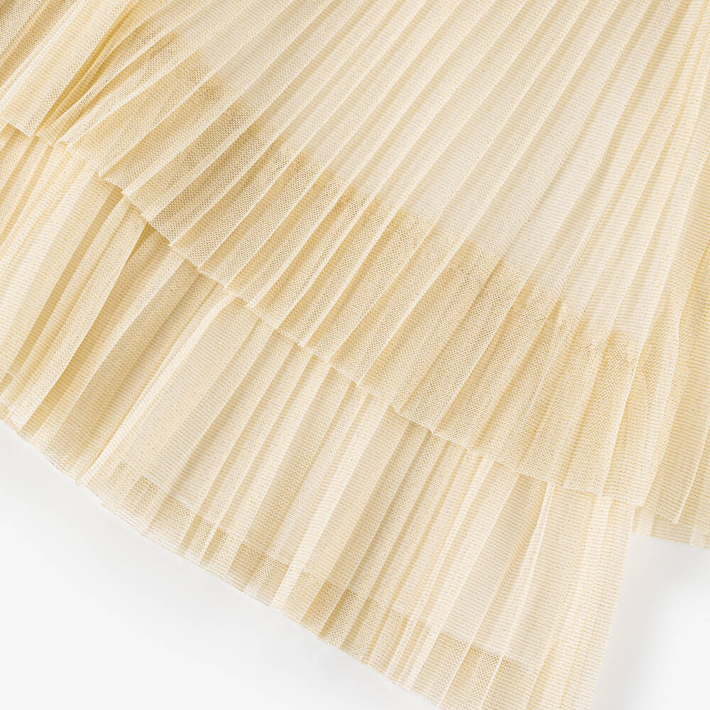 Mayoral-فستان تول لامع مطوي للبنات | Childrensalon Outlet