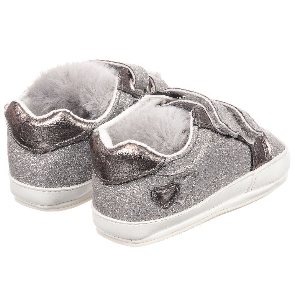 Mayoral Для новорожденных-Girls Silver Pre-Walker Shoes | Childrensalon Outlet