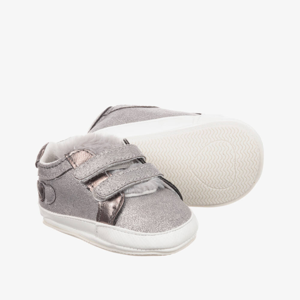 Mayoral Newborn-Girls Silver Pre-Walker Shoes | Childrensalon Outlet