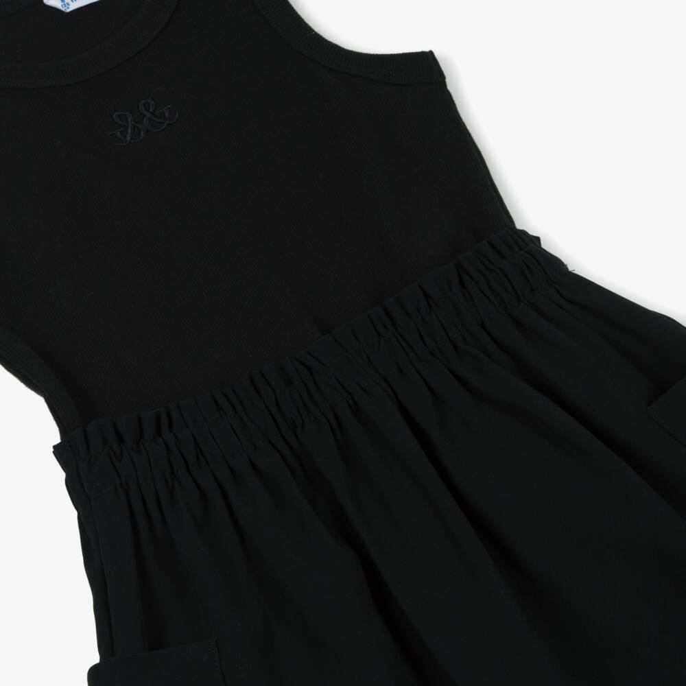 Mayoral-Girls Sleek Black Utility Dress | Childrensalon Outlet