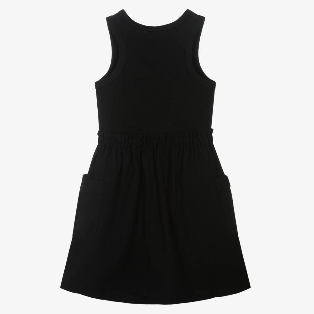 Mayoral-Girls Sleek Black Utility Dress | Childrensalon Outlet