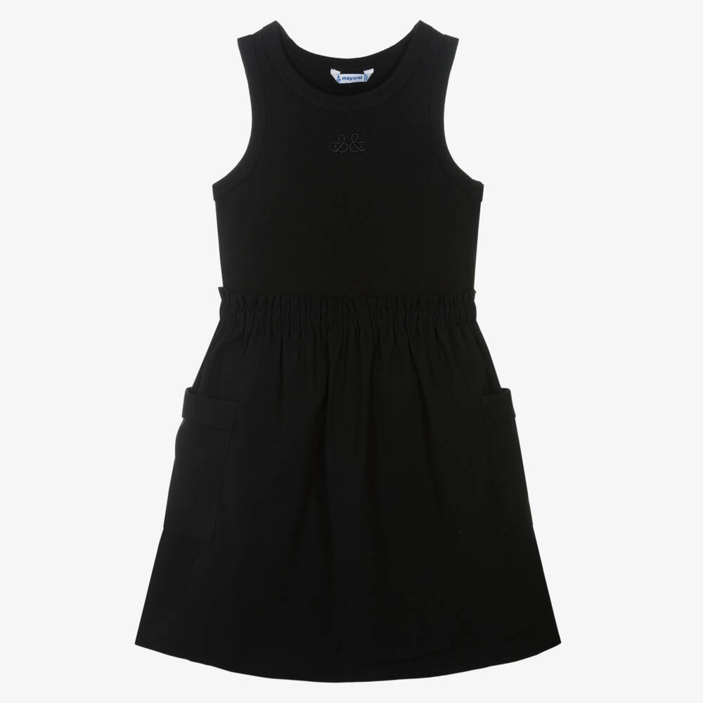 Mayoral-Элегантное черное платье для девочек | Childrensalon Outlet