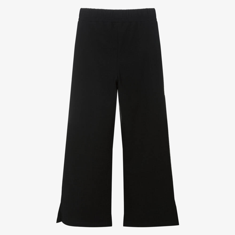 Mayoral-Girls Sleek Ebony Palazzo Pants | Childrensalon Outlet