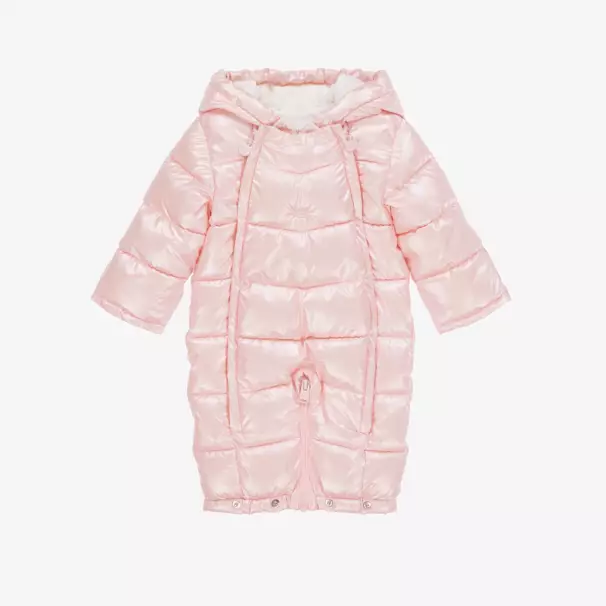 Mayoral Newborn-ملابس ثلجية ناعمة للبنات بلون وردي لامع | Childrensalon Outlet