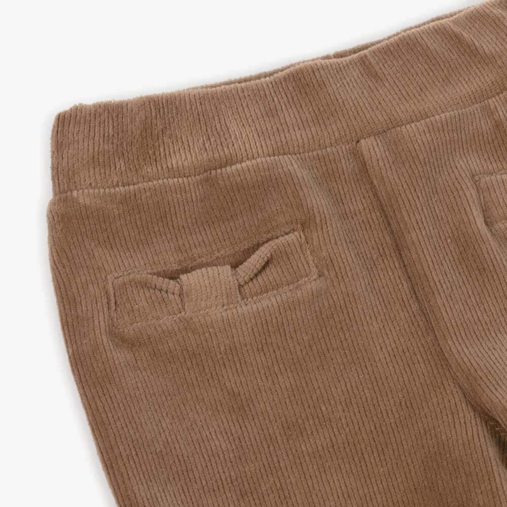 Mayoral-Girls Soft Brown Corduroy Trousers | Childrensalon Outlet