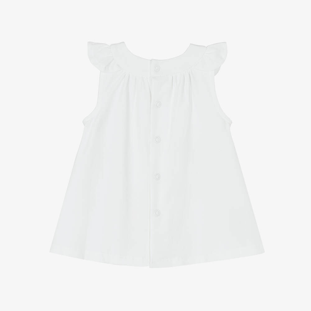 Mayoral Newborn-Girls' Soft Cotton Bear Dress | Childrensalon Outlet
