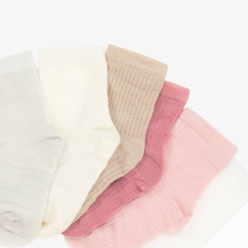 Mayoral Newborn-Girls Soft Eco-Friendly Sock Set | Childrensalon Outlet