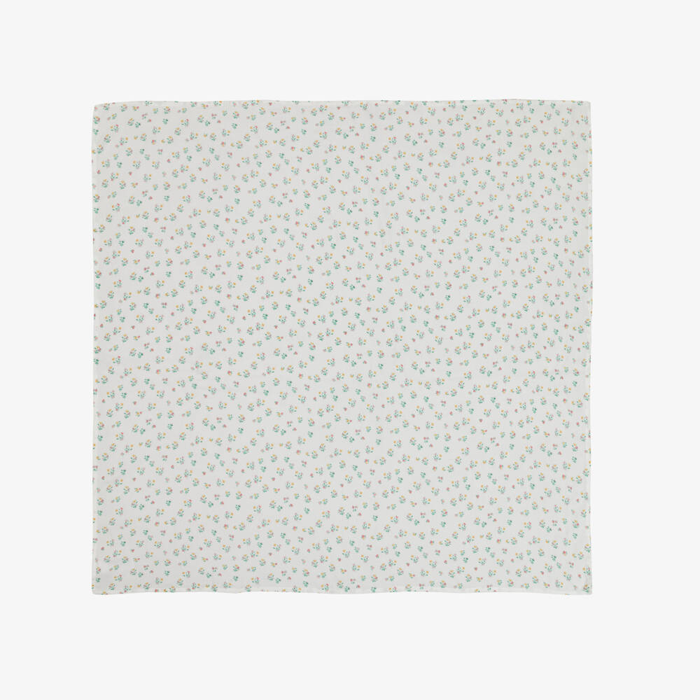 Mayoral Newborn-لف للفتاة بلون عاجي ناعم ومزخرف بالورود | Childrensalon Outlet