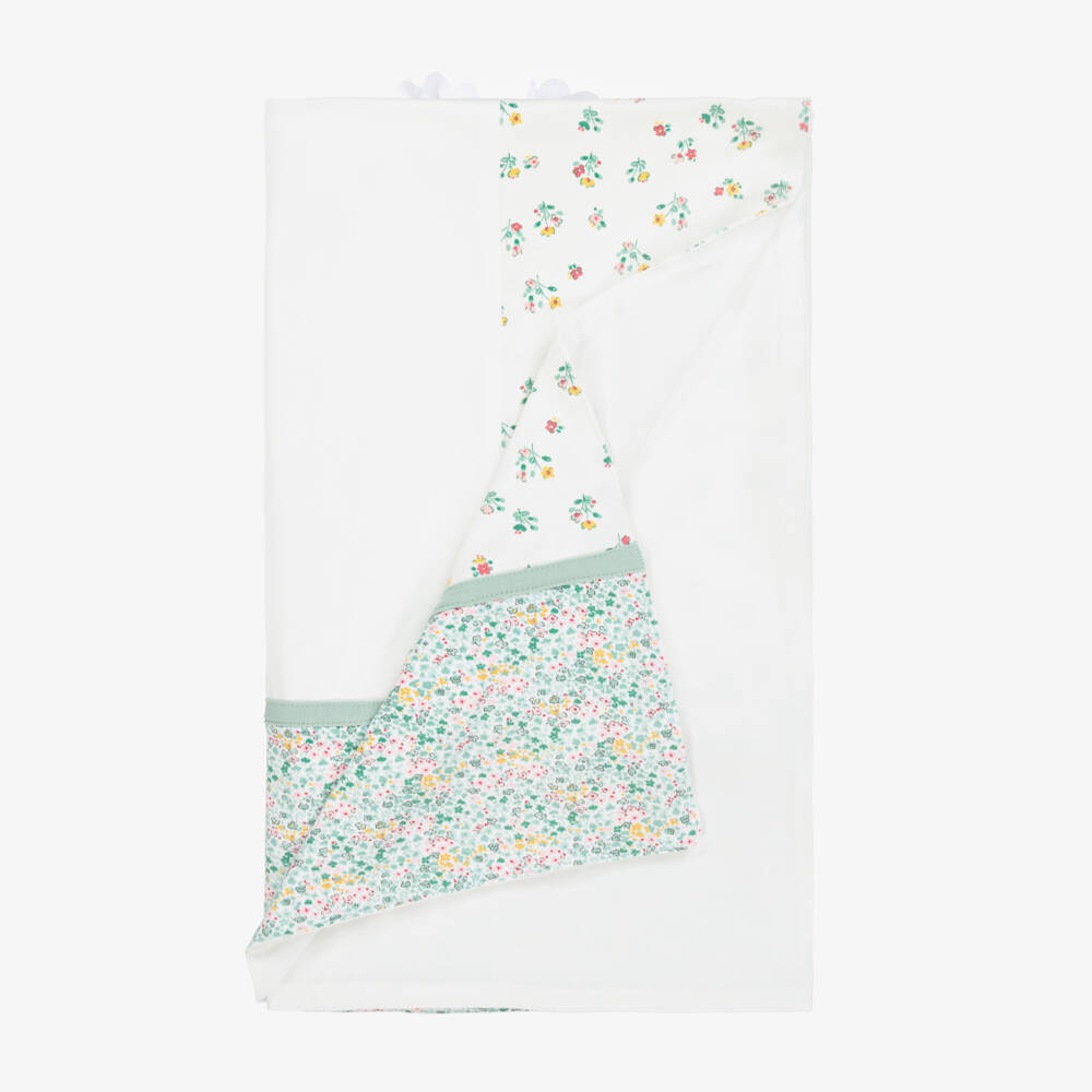 Mayoral Newborn-Girls Soft Ivory Floral Wrap | Childrensalon Outlet