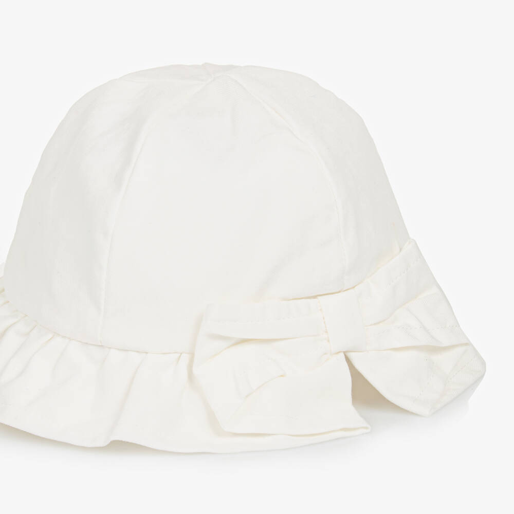 Mayoral Newborn-قبعة تويل عاجية ناعمة للبنات | Childrensalon Outlet