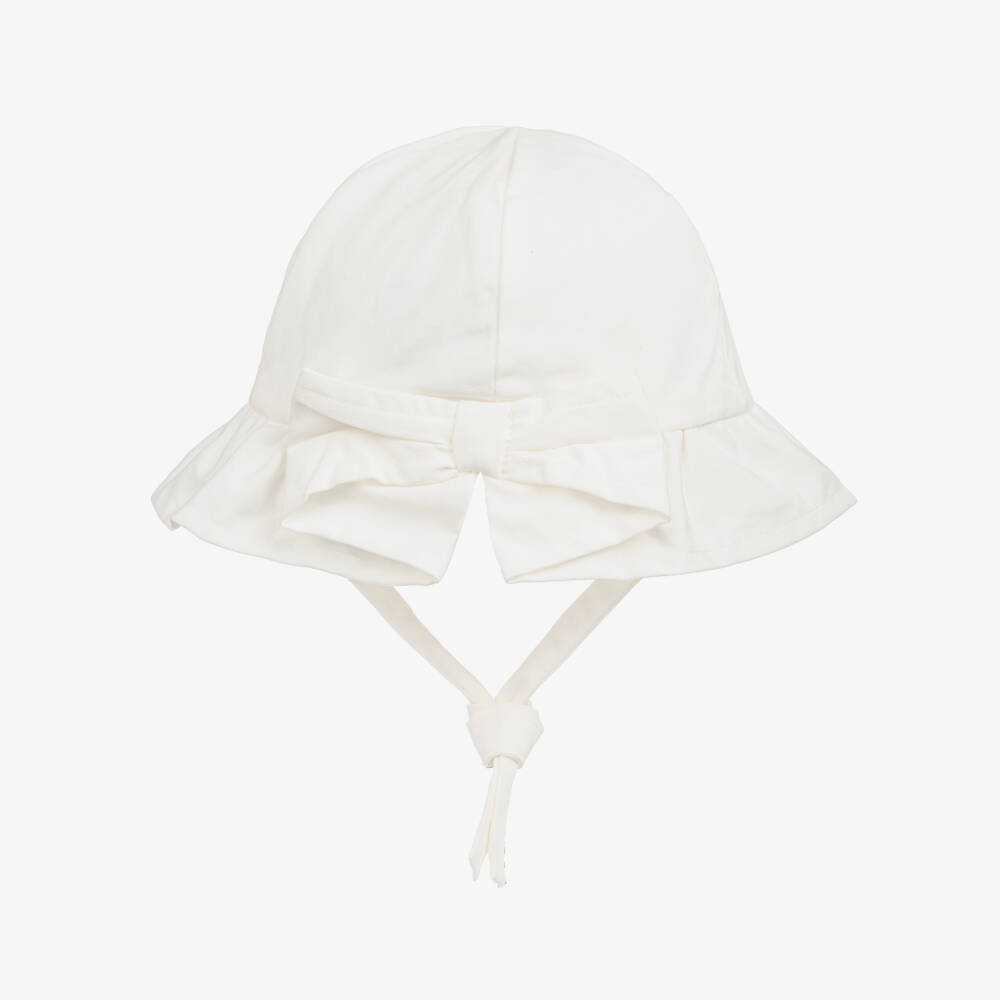 Mayoral Newborn-قبعة تويل عاجية ناعمة للبنات | Childrensalon Outlet