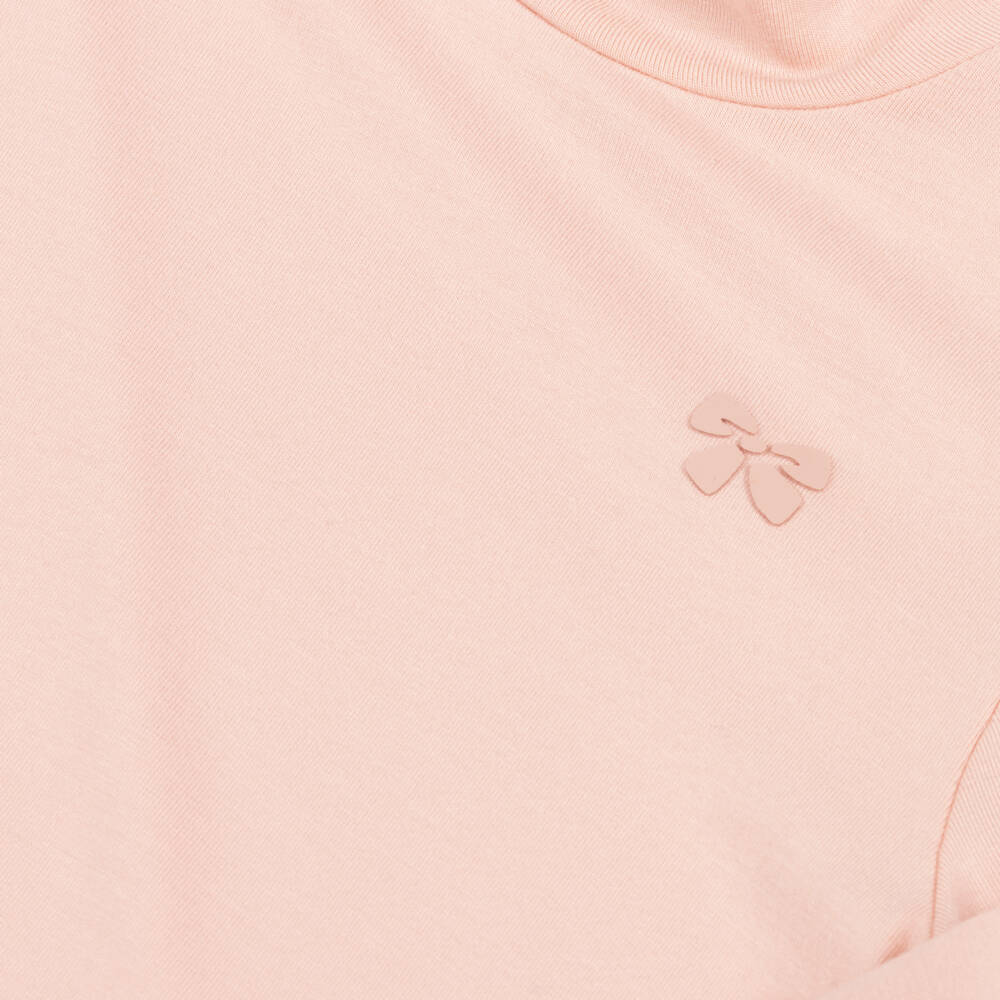 Mayoral-Мягкий розовый топ с бантом для девочек | Childrensalon Outlet