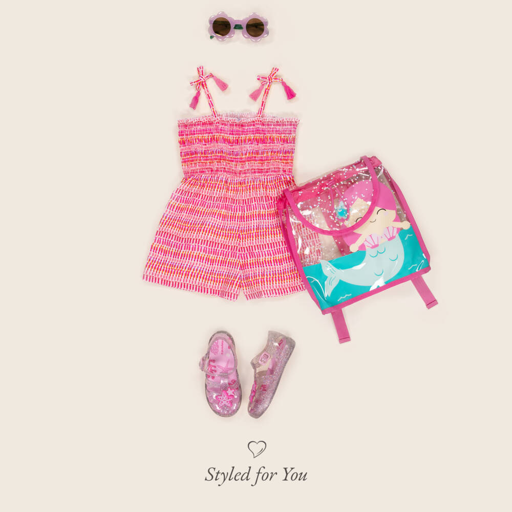 Mayoral-Girls Soft Pink Cotton Romper | Childrensalon Outlet