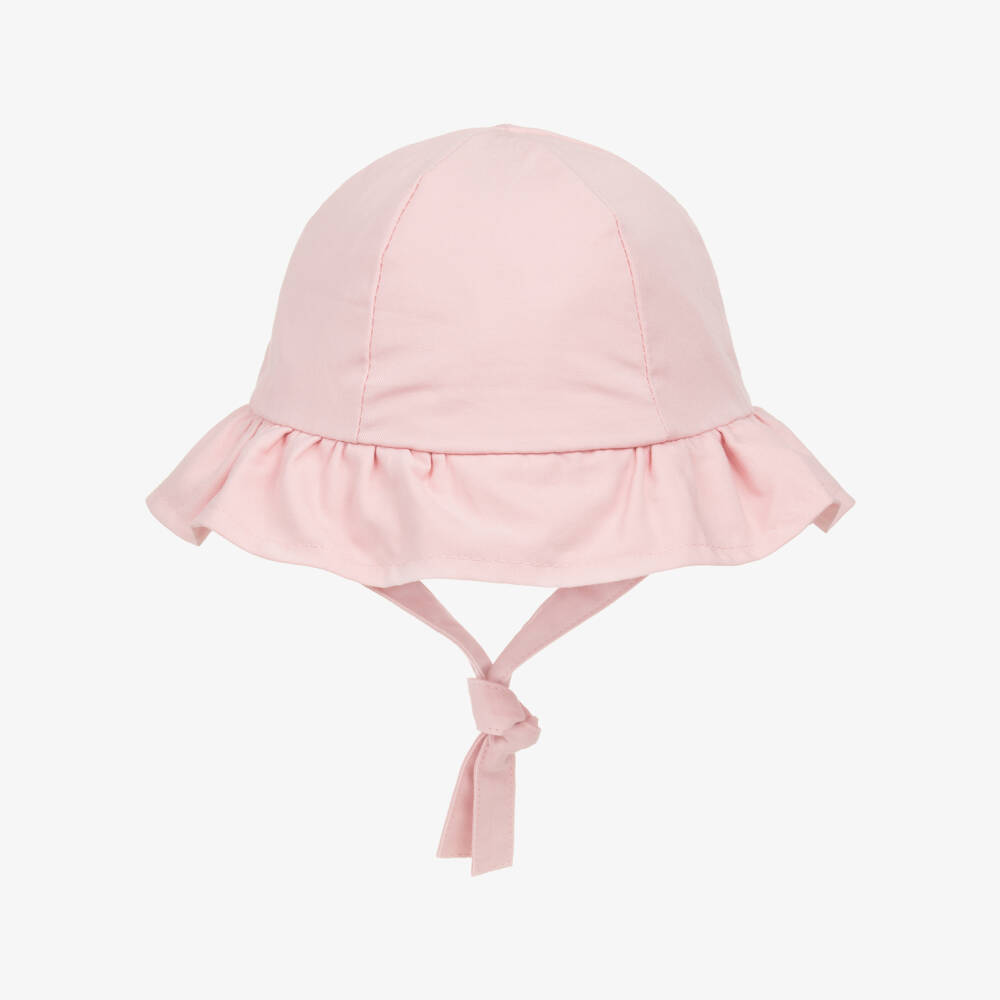 Mayoral Для новорожденных-Мягкая розовая хлопковая панама для девочек | Childrensalon Outlet