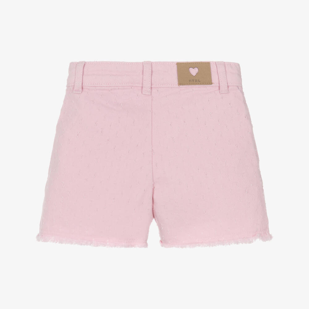 Mayoral-شورت دنيم وردي ناعم للبنات | Childrensalon Outlet