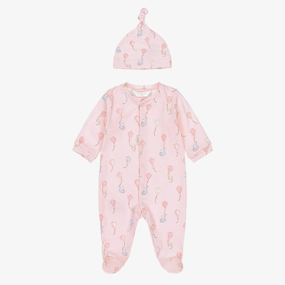 Mayoral Newborn-Girls Soft Pink Kite Babysuit Ensemble | Childrensalon Outlet
