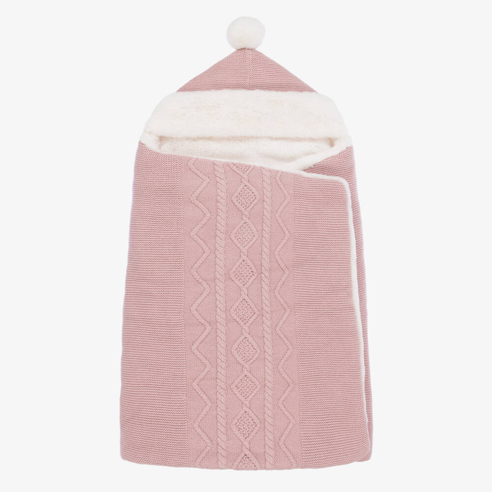 Mayoral Newborn-Girls Soft Pink Knit Cocoon | Childrensalon Outlet