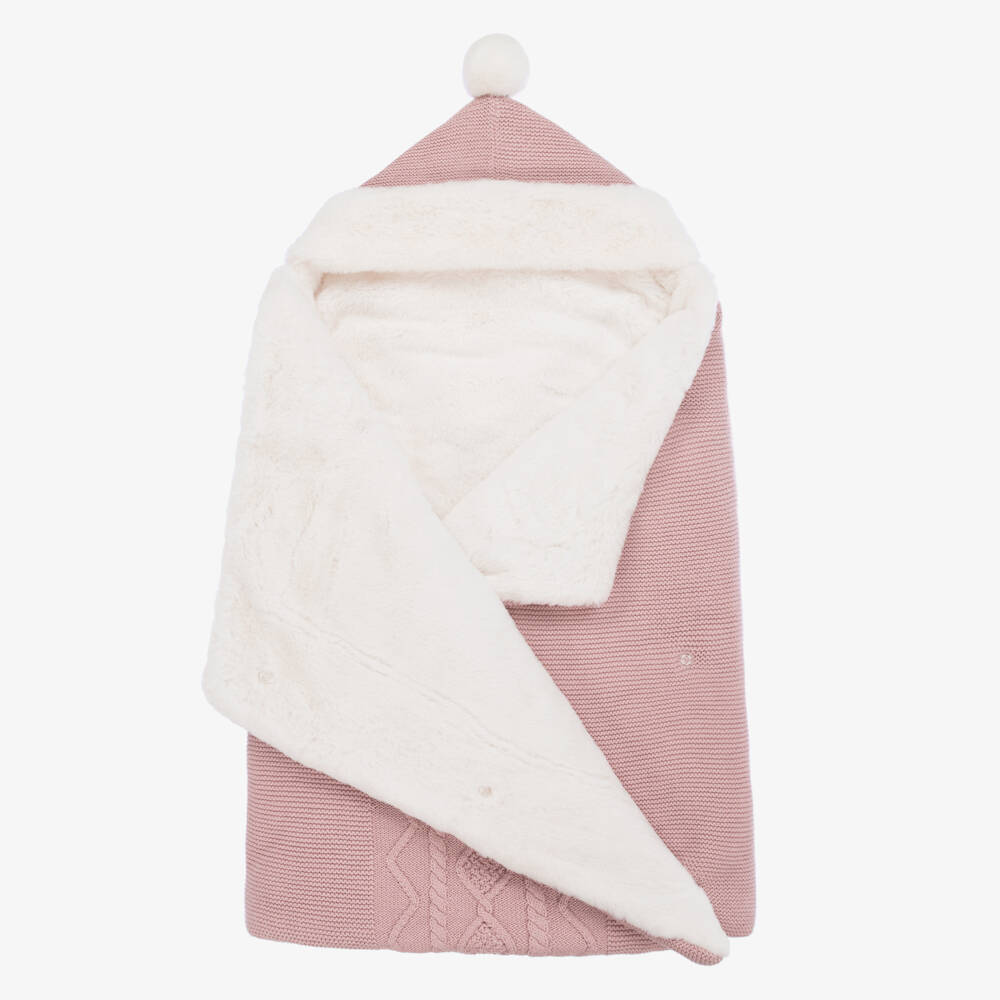 Mayoral Newborn-Girls Soft Pink Knit Cocoon | Childrensalon Outlet